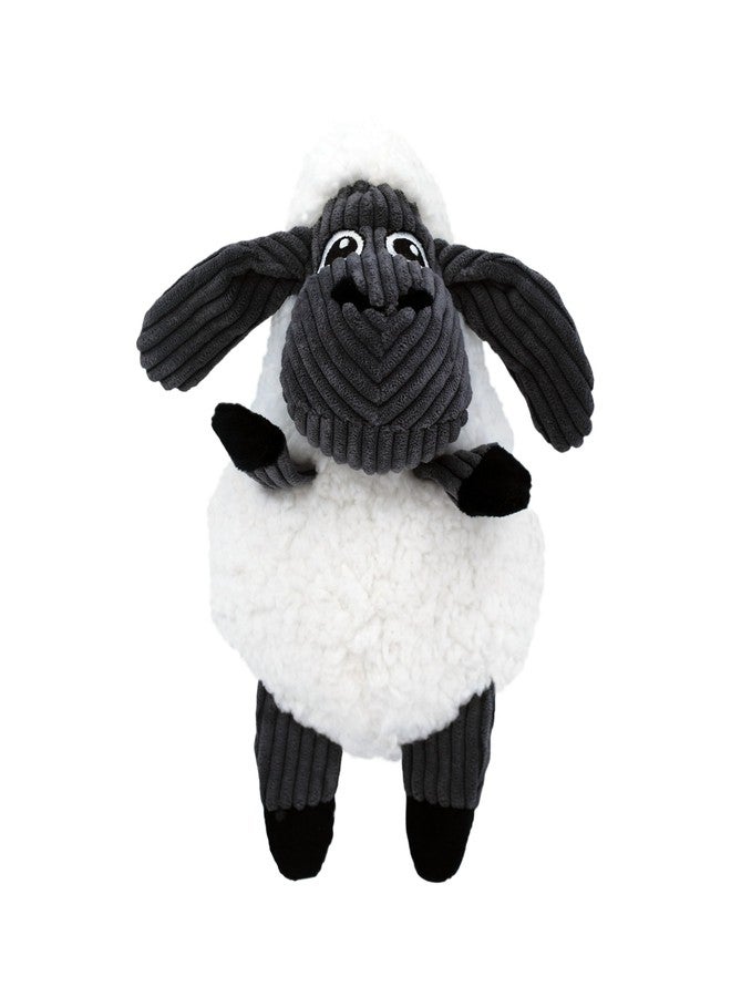 KONG Sherps Floofs – Plush Dog Toy with Flat Squeaker & Crackly Noise – Soft, Snuggly Cuddly Toy for Indoor Fetch & Gentle Play, Durable Lined Design (Moose/Sheep Combo) - Image 2